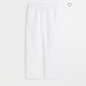 Linen blend pull on pants